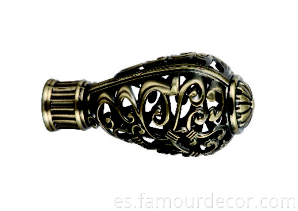 Classic Carved Hardware Telescopic Curtain Rod